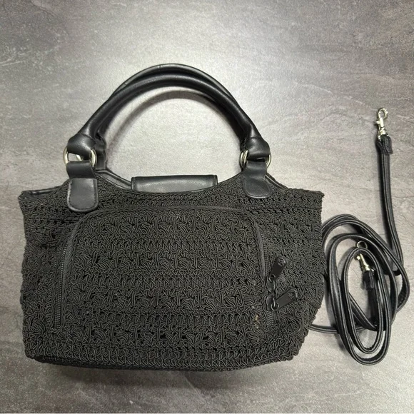 Rosetti Black Handbag/Crossbody Purse - Picture 3 of 5